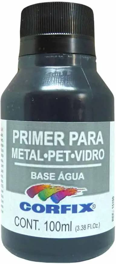 Primer para Metais, Pet, Vidro Preto 321 100 ml Corfix