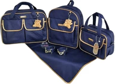 Kit Bolsa Maternidade com Mochila Menino/Menina (Marinho)