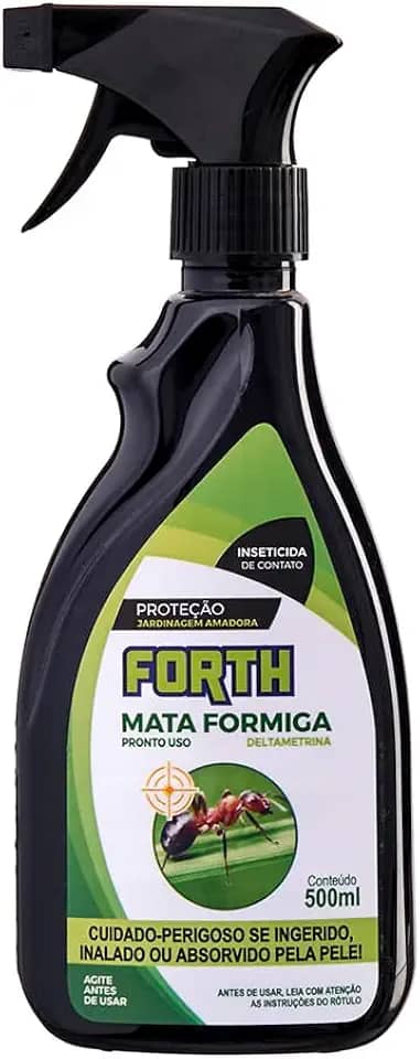 Forth Mata Formiga, Pronto Uso, Inseticida, Formicida, Exterminação de Formigas, Deltametrina, 500ml