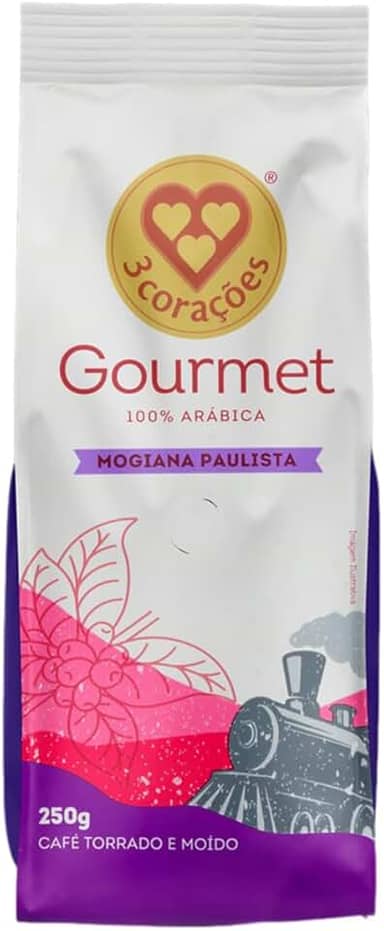 3 Corações Café Torrado e Moído Gourmet Mogiana Paulista, 250G