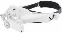 Lupa Cabeça 6 lentes 3 Leds Estética leitura eletrônica Lorben GT870