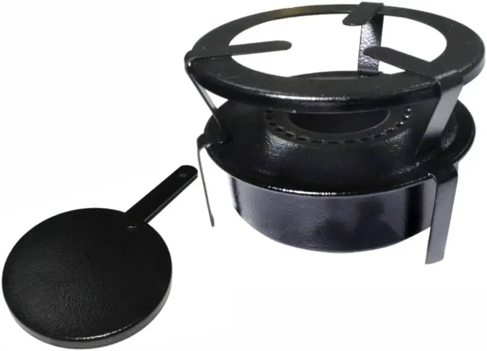 Fogareiro Fogão Portátil Espiriteira A Àlcool Camping Pesca