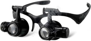 OCULOS LUPA CABECA 20X PROFISSIONAL LUZ DUPLA LENTE DE AUMENTO PARA REPARO JOIAS ELETRONICA ESTETICA RELOGIOS