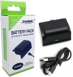 Bateria Recarregável Preta Com Cabo USB Carregador Para Controle Manete Wireless de Xbox One (S) / X