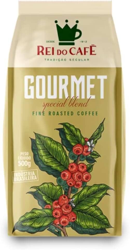 Café Em Grãos Gourmet Torrado 500g REI DO CAFE 100% Arábica Alta Mogiana Cafeteria Tradicional de Santos