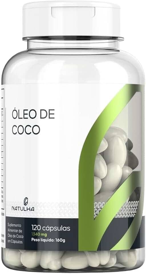 Óleo de Coco 1340mg 120 Cápsulas - Natulha