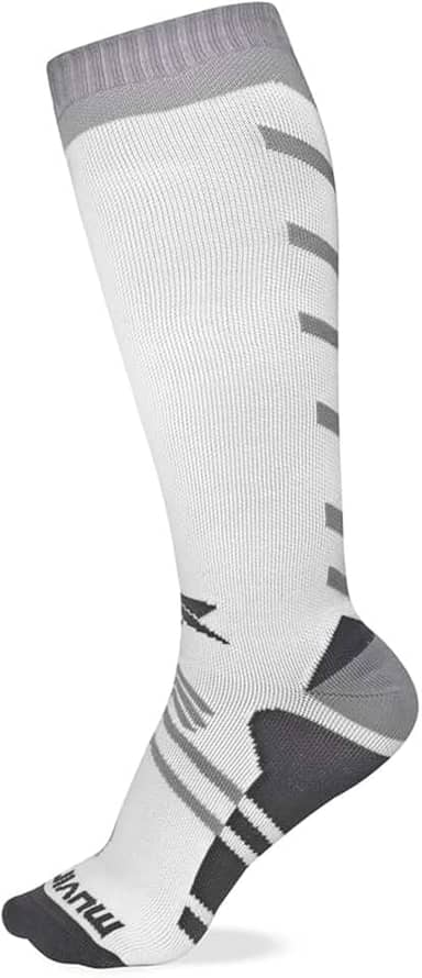 Meia Cano Longo de Compressão Arrow Muvin - Branco - 40 a 43