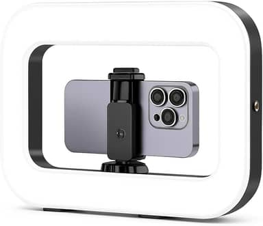 Iluminação Selfie Luz LED Ring Light Estabilizador com Suporte Celular Universal Com Luz De Selfie Youtuber Gravação Fotos Makes Linha Super Premium