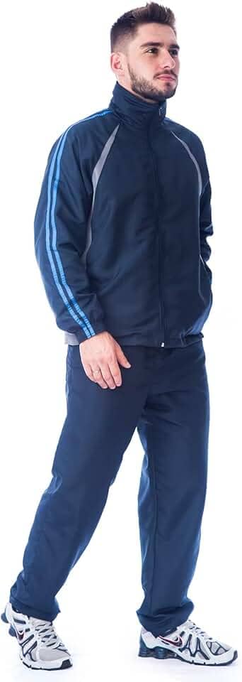 Agasalho Masculino Tactel Calça E Jaqueta Forrado Esportivo