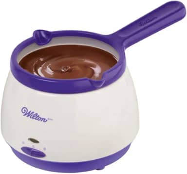 Wilton Panela de derretimento de doces, perfeita para mergulhar, regar e decorar morangos, bolinhos e outras guloseimas, capacidade de 2,5 xícaras, embalagem pode variar