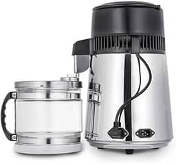 750W 4L Máquina De Destilação Purificadora De água De,purificador,Com Garrafa De Conexão,Capacidade De Produção De água: 1l/H,para destilar água pura,Capacidade De Produção De água: 1l/H