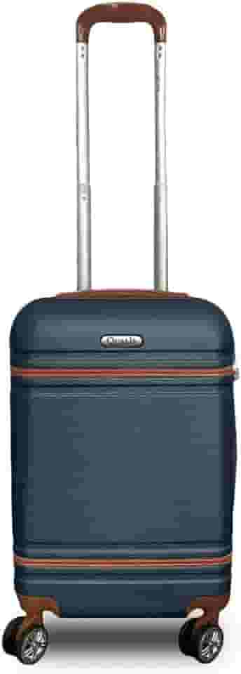 Mala de Viagem de Bordo P/ 10kg em Abs com Rodinhas 360º Removíveis e Leve - Padrão Anac - Qualis (Azul MB001)