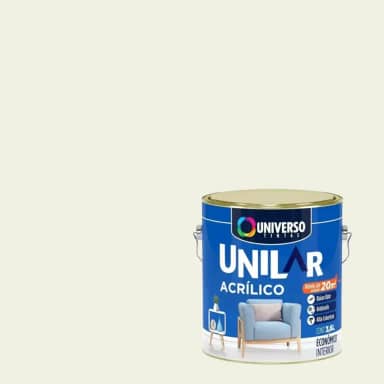 Tinta Acrílica Antimofo Unilar 3,6l Escolha sua Cor (Branco Gelo)