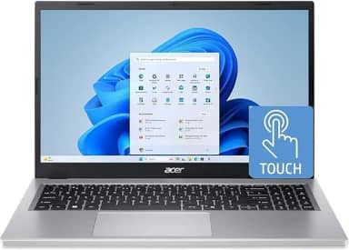 acer Laptop Aspire Go de 15,6 polegadas Full HD FHD IPS com tela sensível ao toque, processador AMD Ryzen 5-7520U Quad-Core | LPDDR5 de 8 GB | SSD NVMe de 512 GB | | Wi-Fi 6 | Windows 11 Home, prata