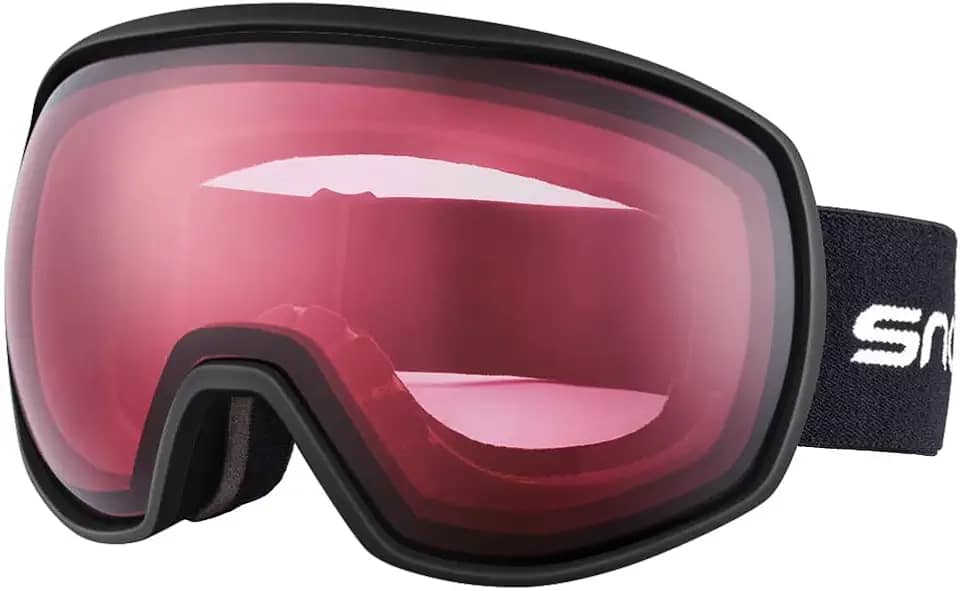 Snowledge Óculos de esqui para snowboard e neve para homens e mulheres OTG óculos de snowboard com 100% de proteção UV antiembaçamento lente dupla óculos de esqui compatível com capacete