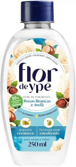 Ypê - Sabonete Líquido Rosas Brancas e Avelã 250ml (FLIPTOP)