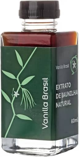Vanilla Brasil, Extrato De Baunilha Natural Vanilla Brasil 60 Ml Zero Açúcar