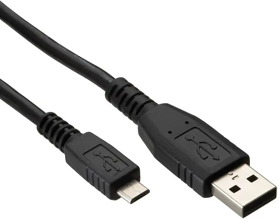 Cabo PC-USB3004 Preto - USB para Micro USB 2.0 3 Metros, Taxa de Transferência até 480 Mbps