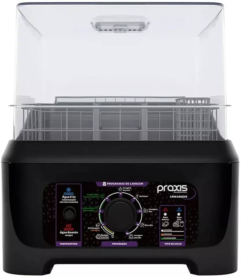 Lava Louças Praxis Portátil LLPP Semi-Automática 127V Preto
