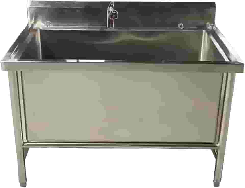 JNQLLDS Banheira profissional de aço inoxidável para cães, estação de lavagem para cães grandes e médios, banheiras profissionais para cães