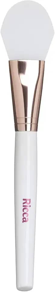 Ricca Pincel Rose Gold de Silicone Para Bases e Máscaras