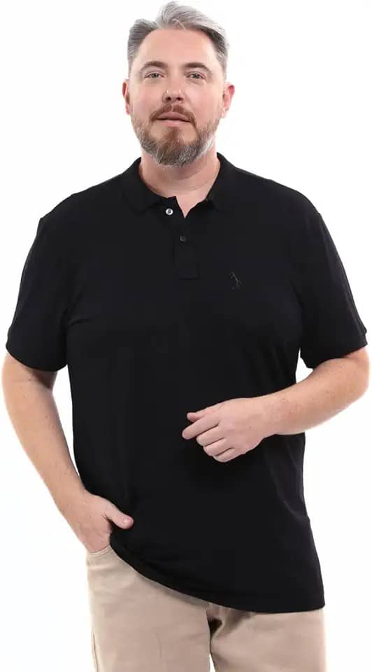 Camisa Polo Masculina Piquet Viscose Dry Leve Confortável