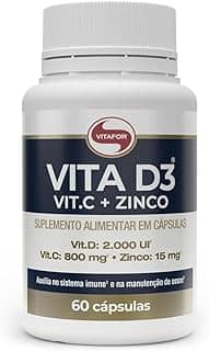 Vitafor - Vita D3 Vit.C + Zinco - 60 Cápsulas
