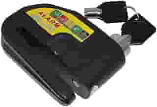 Trava de Disco com Alarme Sonoro para Moto, 120dB, Sensor de Movimento, 6mm, Preto