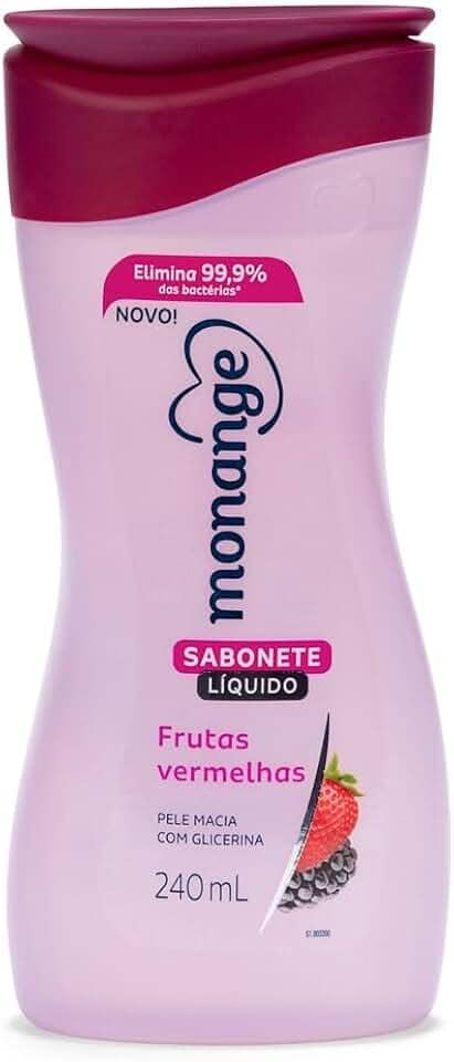 Monange Sabonete Líquido Frutas Vermelhas 240Ml