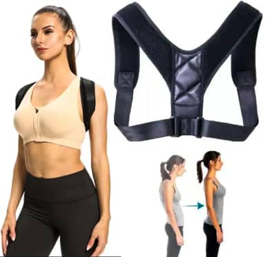 Colete Corretor Postural Ortopédico Coluna Ombros Corrigir Postura Masculino Feminino Ajustável