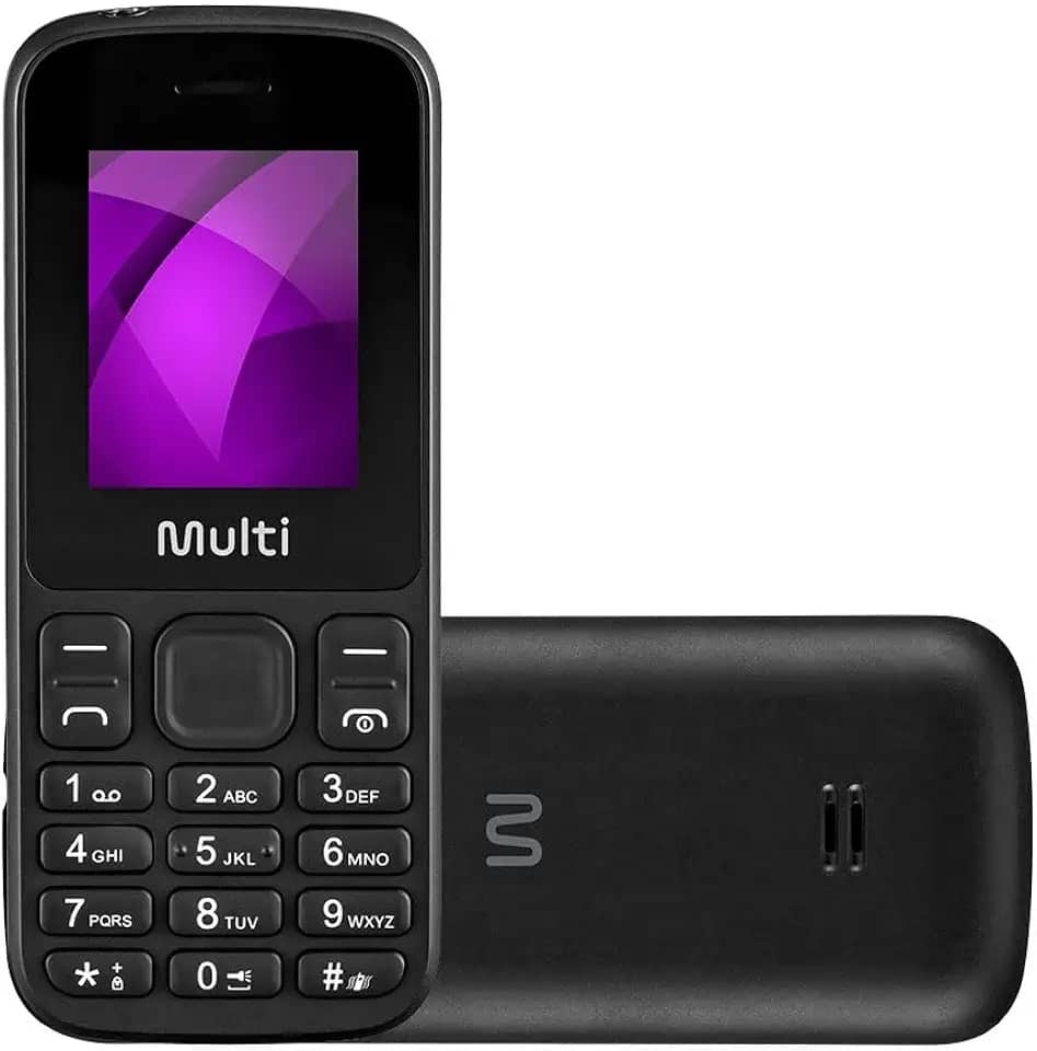 Celular UP 4G Dual Chip Mp3 Preto Multi - P9139