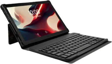 Tablet 10.1" 256GB/ 8GB RAM Bateria 6000mAh, Processador Octa Core, Câmera Traseira 13MP Dual Chip com Capa e Teclado para Trabalho e Estudos (Preto)