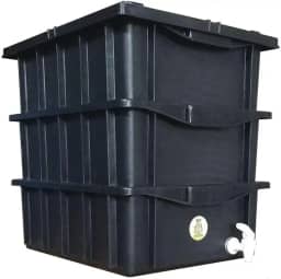 Composteira Doméstica 15 Litros Preta - Minhocas -