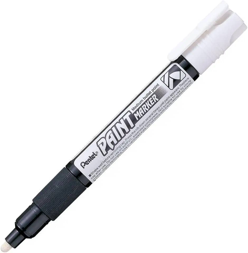 MARCADOR PERMANENTE PAINT MARKER BRANCO BL, Pentel, SM/MMP20-W, Branco