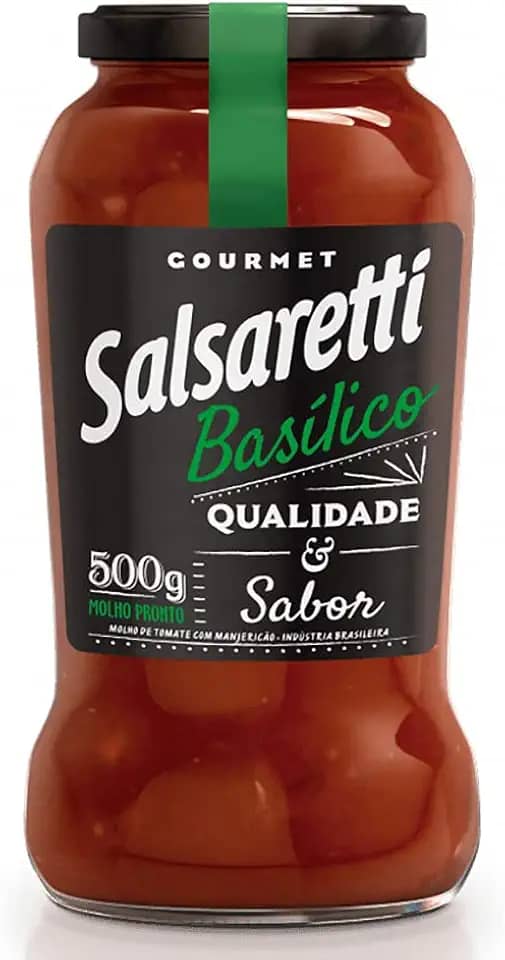 MOLHO DE TOMATE BASILICO SALSARETTI VIDRO 500g