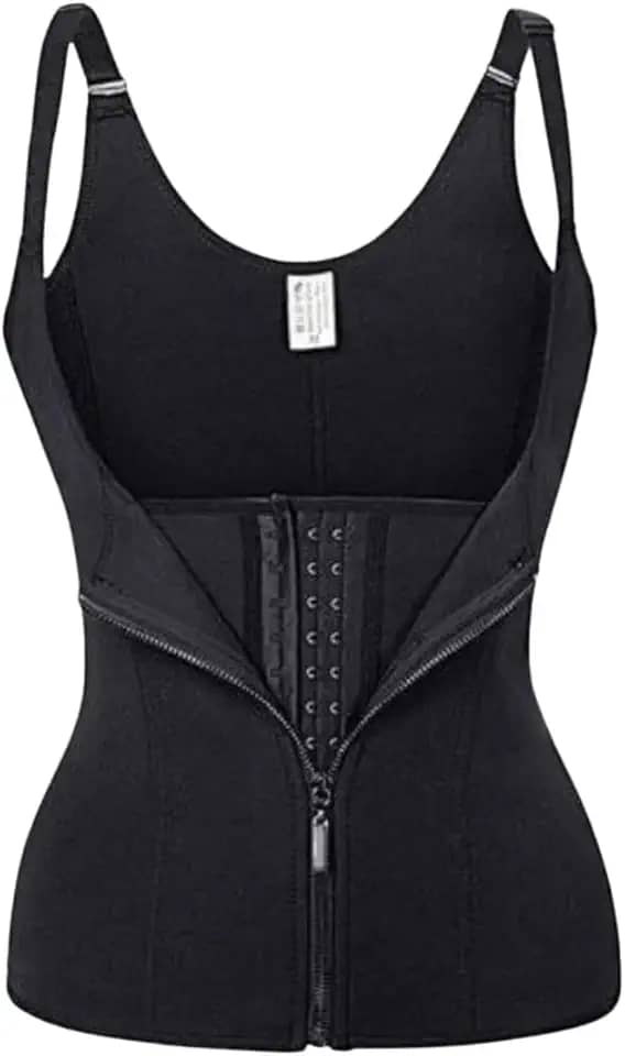 Cinta Modeladora Dupla Compressão Redutor Ziper Preto