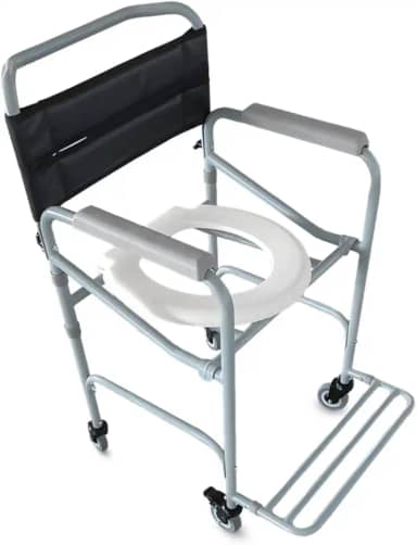 Cadeira De Banho Aço Suporta 100 Kg Conforto Desmontável, Hidrolight