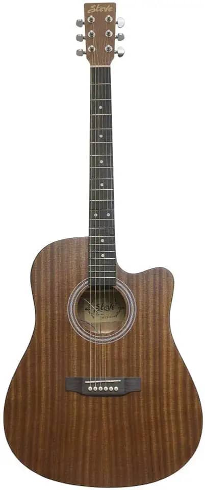 VIOLAO STEVE FOLK 41` COM CUTWAY - EQUALIZADO (LC-5) - MAHOGANY - CORDA DE ACO