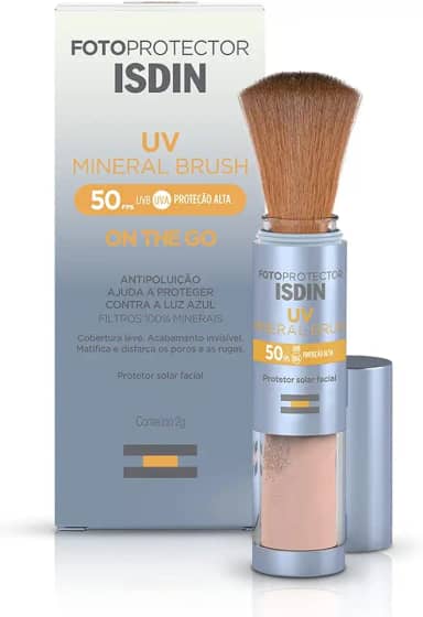 ISDIN Protetor Solar em Pó UV Brush Mineral FPS 50-2g