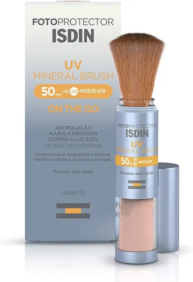 ISDIN Protetor Solar em Pó UV Brush Mineral FPS 50-2g