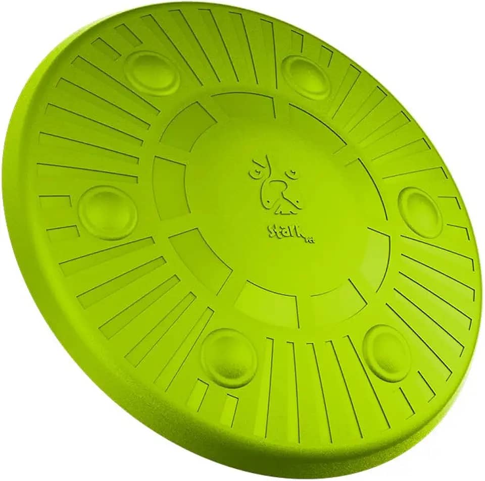 Frisbee Disco Voador Stark Pet, Brinquedo de Arremesso para Cães, em Material Termoplástica, Cor Verde Neon
