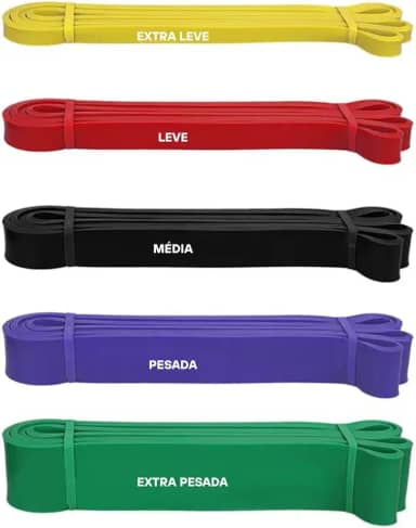Super Band Elástico Para Exercícios Faixas Para Treinamento de Força e Resistência de Alta Intensidade e Qualidade Premium