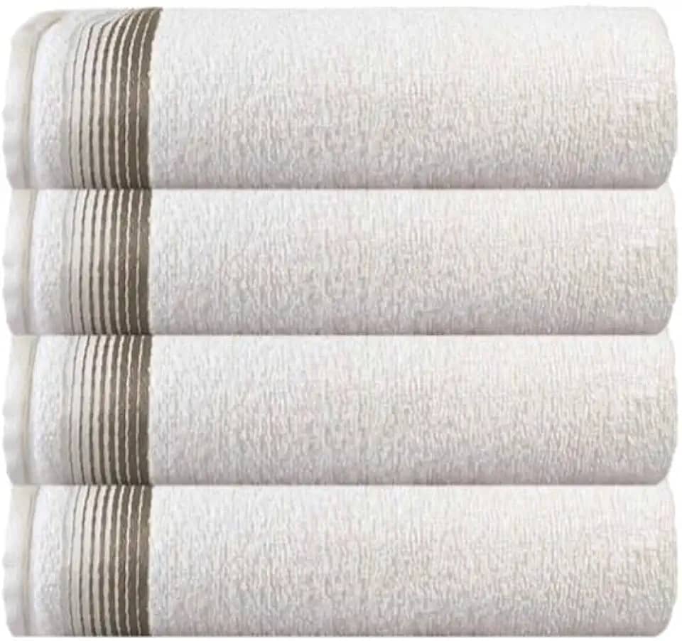 Kit Com 4 Toalhas Banhão Gigante Alta Absorção Sublime 70x150cm - Central Toalhas (Branco)