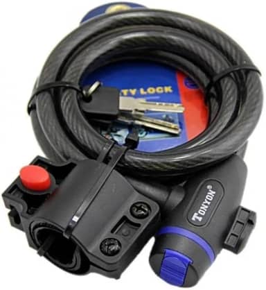 Cadeado com Chaves 12mm x 1200mm – Segurança Reforçada para Bicicletas, Motos e Portões