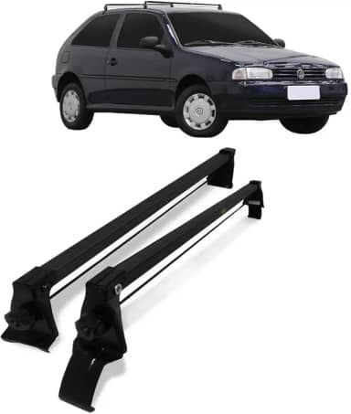 Rack de Teto Gol 96 97 98 99 00 01 02 03 04 com 2 Portas Preto Aço Vhip