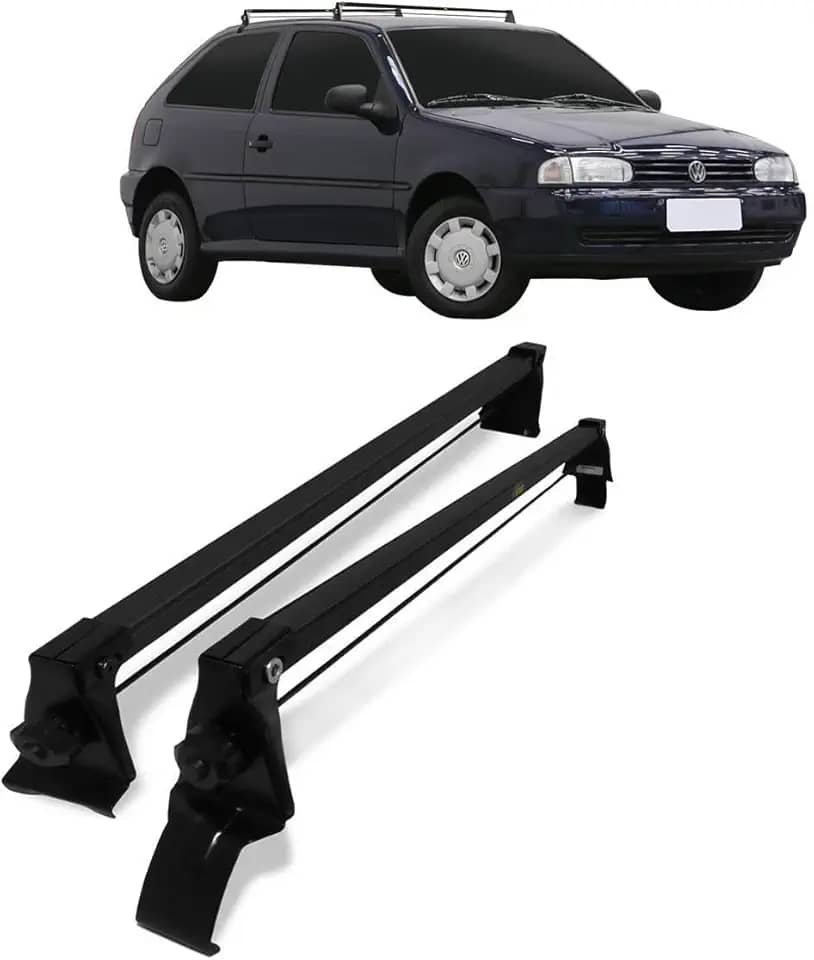 Rack de Teto Gol 96 97 98 99 00 01 02 03 04 com 2 Portas Preto Aço Vhip