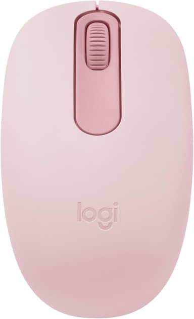 Mouse sem fio Logitech M196 com Conexão Bluetooth, Design Ambidestro Compacto, Rastreamento Preciso, Compatível com PC e Mac, Windows e macOS - Rosa
