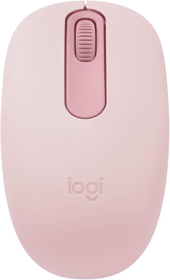 Mouse sem fio Logitech M196 com Conexão Bluetooth, Design Ambidestro Compacto, Rastreamento Preciso, Compatível com PC e Mac, Windows e macOS - Rosa