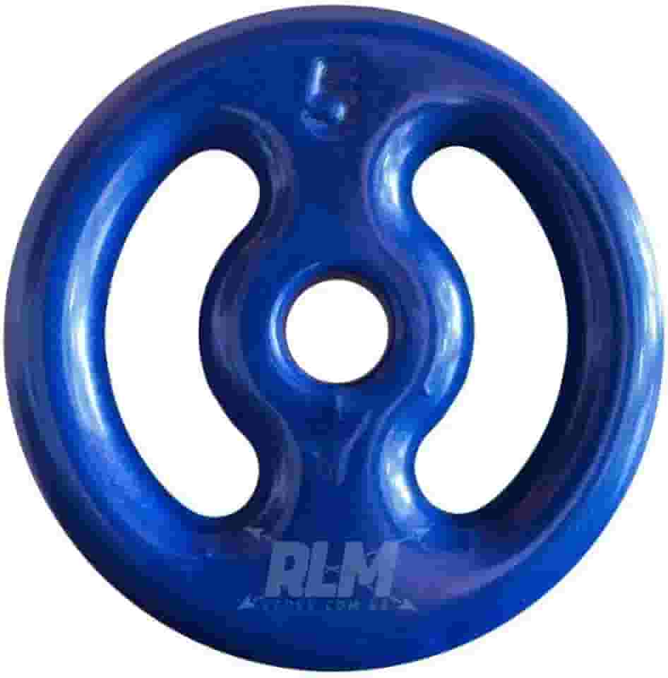 Anilha Emborrachada 5 Kg - Azul