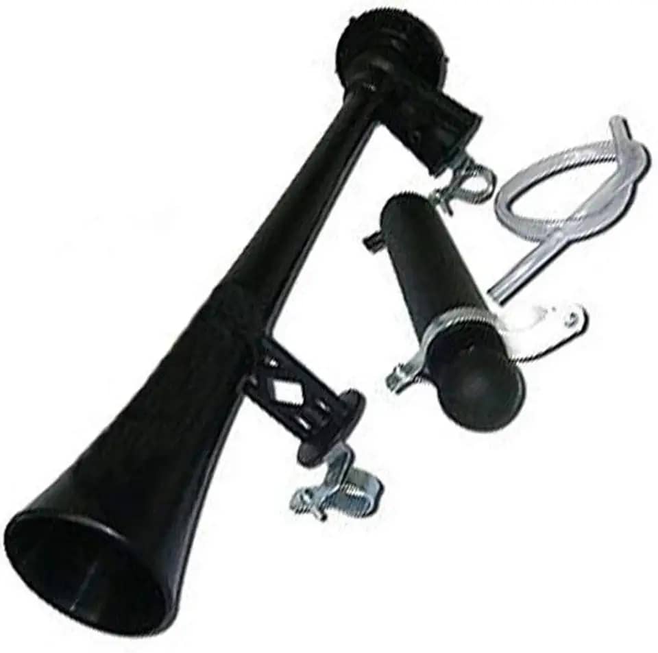 Jheppbay Buzina Ar Corneta Jumbo Jumbinho Bike Extra-forte Preta com Bomba